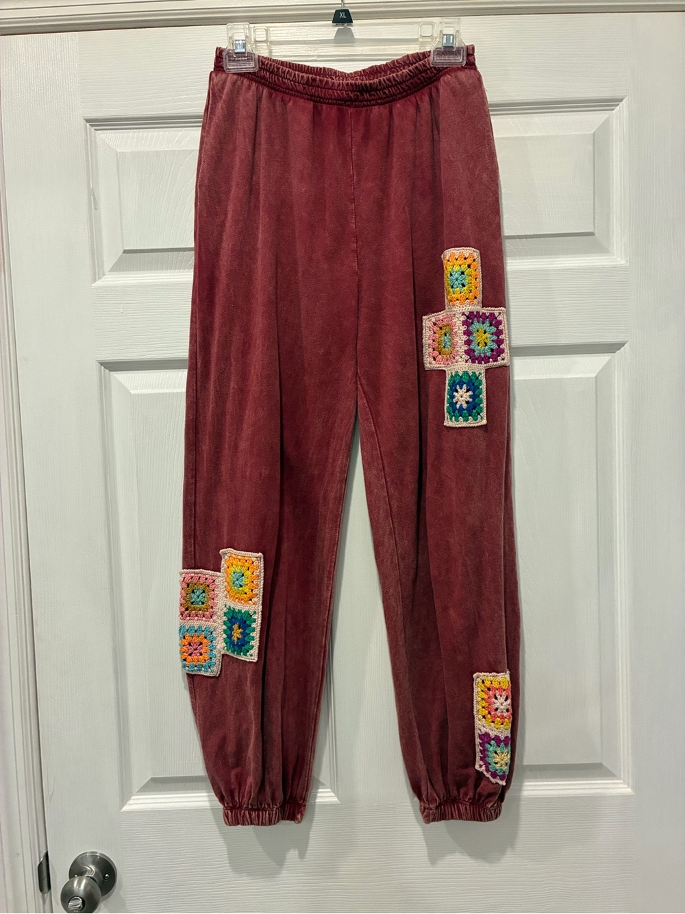 J. Her Granny Tile Crochet Jogger size S
